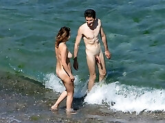Jerk off contest to the beat - Nudist Couples