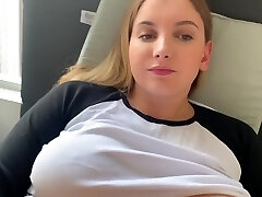 Caught my Big Funbag Sister masturbating while watching porn