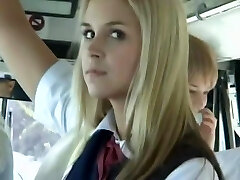 Bus Utter of Blonde College Girls 3