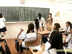 Jav Idol Schoolgirls Fucked By Masked Folks In There Classroom