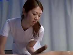 Nurse Giving Handjob Sucking Patient Knob On The Bed In The Medical Center