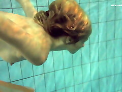 Naked swimming babe Nastya