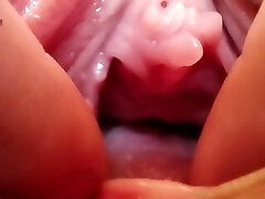 Extreme Pussy Close Up. Vaginal dilator