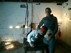 First time domination for the Mrs x ball-gagged tied spanked smacked deepthroat