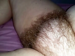 Neighbor taped immensely ugly hairy labia of his too chubby wifey