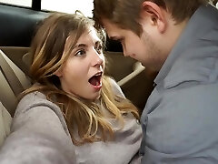 My naughty girlfriend and me having adventure fuckin' in car and got caught