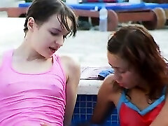 shocking pool masturbation of friends