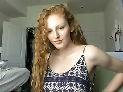 Redhead goddess unload and face cumshot on SexoWebcam.Online