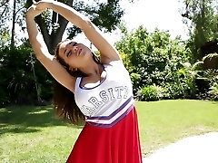 Handsome cheerleader luvs getting licked and fucked by her neighbor