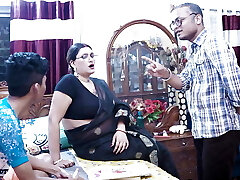 Miss Hot and Sexy Teacher and Old Step Daddy teaches his Virgin Sonny How to Fuck 1st Time