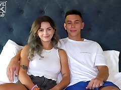 From Fan To Model: Long Time Viewer Bella Gets Poked By Hot Guy Christian!