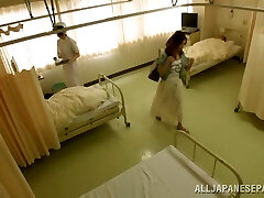 Hot Asian milf is in the hospital and horny for a cock