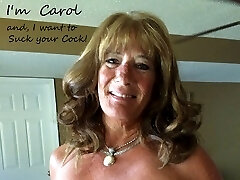 Carol deep-throats a cock for cash!