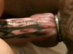 First-timer German pierced cock stud cumming after barebacking