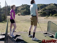Golf Pro Britney Light Works Hard on Her Club Handling