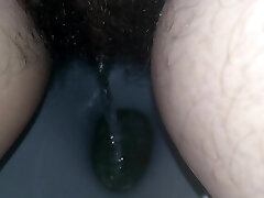 this mommy is not shy about peeing in your mouth! clit closeup GinnaGg