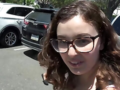 Brunette Leana Lovings moans while getting fingerblasted in the car Brunette Leana Lovings moans while getting fingerblasted in the car