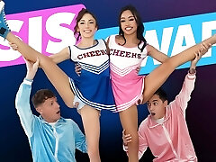 The Sneaky Rion & Juan Join The Cheerleading Squad In Order To Meet Slutty Girls & Get Laid- SisSwap