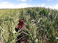 First-ever Time Trying Standing Sixty Nine in a Cornfield and He Makes Me Cumhard
