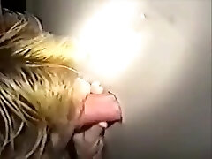 Glory hole deepthroating and fucking ends with nasty cumshots