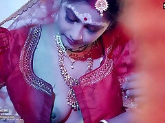 Desi Cute 18+ Gal Very 1st wedding night with her spouse and Hardcore sex ( Hindi Audio )