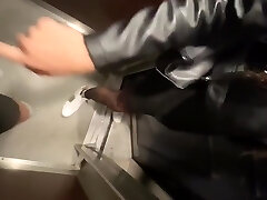 Sloppy Deep-throat Footjob And Rimming After Public Displaying And Risky Elevator Blowjob