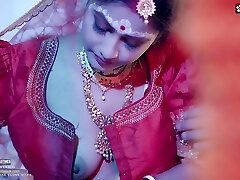 Desi Cute 18+ Gal Very 1st wedding night with her spouse and Hardcore sex ( Hindi Audio )
