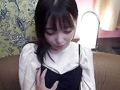 A very cute Japanese gives a blowjob, gets fingering and internal cumshot sex, facial cumshot cumshots, uncensored