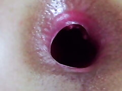 EXTREME Close-up GAPING HOLLOW ASSHOLE