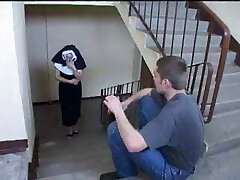 Nun Irina with two dudes Nun Irina with two dudes