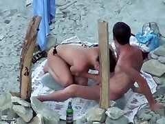 Beach oral from covert camera