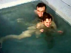 Coed's lustful Russian mom spends some time with me in sauna