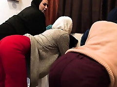 Muslim nubile bride and her arab BFFs fuck a Bbc stripper