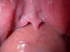 Close-up plow with teen stepsister, amazing creamy pussy
