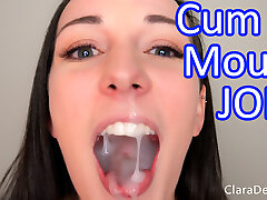 Clara Dee - Finger Sucking JOI With Huge Cumshot in Jaws