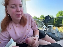 Risky Public Hump! Cum On Face