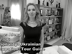 Ukrainian tour guide Alexa shows her talents in audition Hard-core video