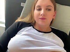 Caught my Massive Tit Sister masturbating while watching porn