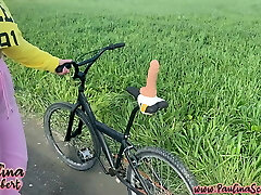 FIRST OUTDOOR COCK - The moistest bike ride ever!!!