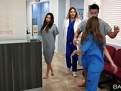 Nurse Kimmy Granger fucks with a doctor in the medical center wildly