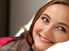 MOMxxx Pilllow humping teen babe Lady Bug lesbo love lesson from super-fucking-hot MILF Nathaly Cherie