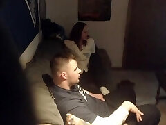 My red-haired neighbor on hidden cam for there first time.