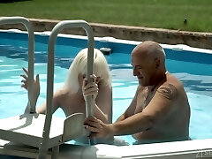 Seductive young blonde Miss Melissa invites old far to shag her deep throat and wet vagina Seductive young blonde Miss Melissa invites old far to shag her deep throat and wet vagina