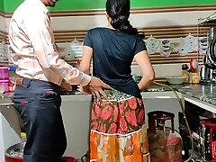 Indian Maid Fucked By Owner, Desi Maid Screwed In The Kitchen , Clear Hindi Audio Hump