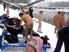 Mixed Gang Skinny Dipping