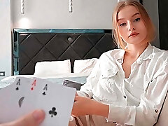 Step-sister Lost Her Pussy in a Card Game