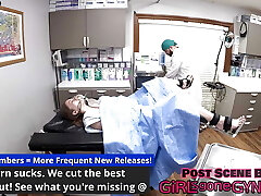 Shy Innocent Mira Monroe Has No Health Insurance, Becomes Human Guinea Pig For Free Check-up, Gets Ejaculations By Medic Tampa!