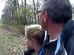 Wild German stunner gets humped by two loaded cocks at the same time Wild German stunner gets humped by two loaded cocks at the same time