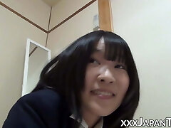 Hot Chinese schoolgirls farting into each others face