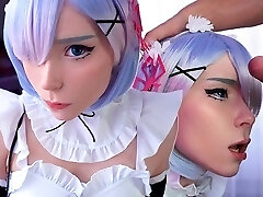 Kawaii Maid Gives Deepthroat BJ to Boss With Dt Cumshot